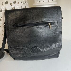 VINTAGE KAYMAN ARGENTINA BLACK OFFICE BAG FOR MEN ,